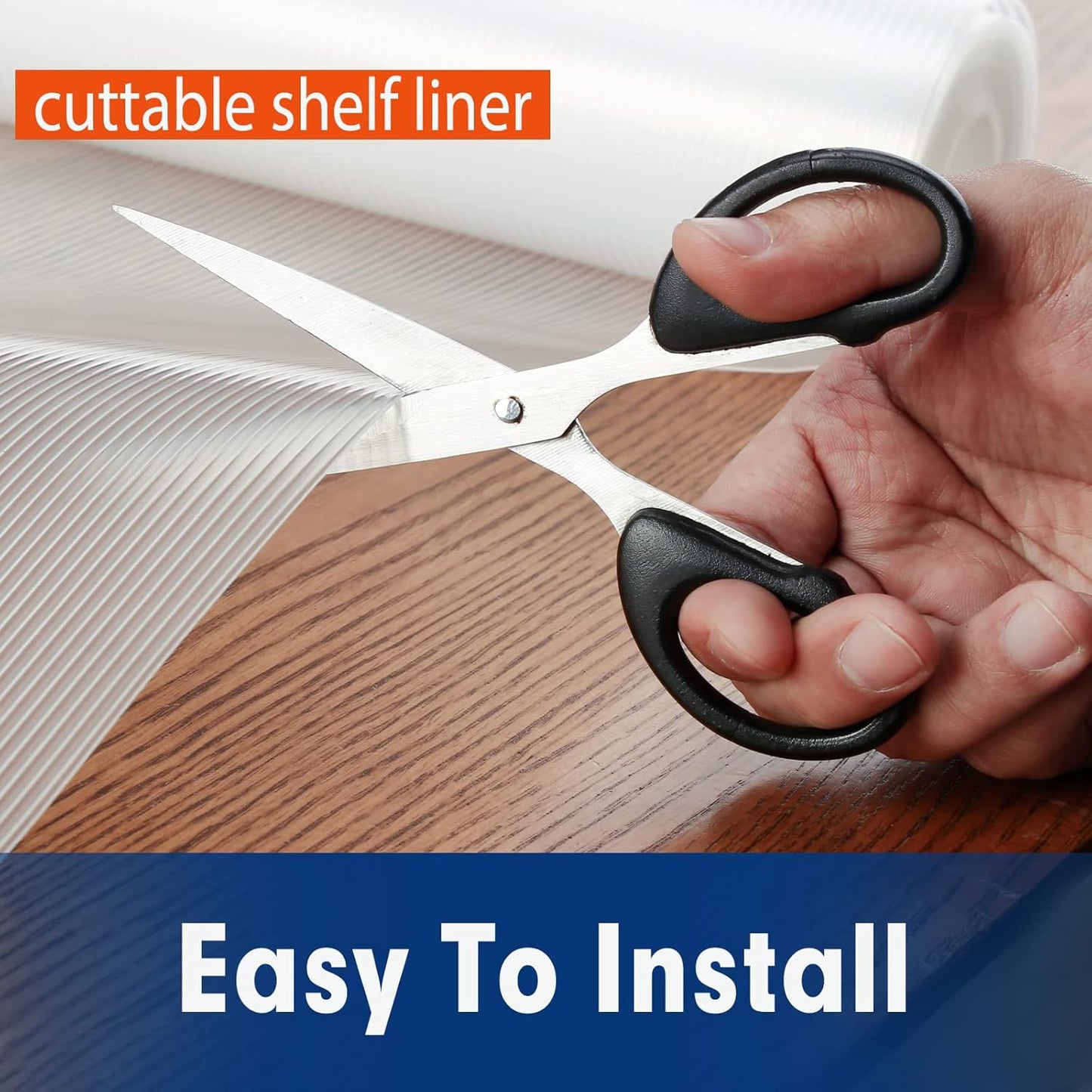 Shelf Liner, Drawer Liner, 20 Inches x 20 FT Cabinet Liner for Kitchen Cabinets Non-Adhesive Shelf Liners, Waterproof Shelf Paper with Non-Slip, Durable Liners, Clear