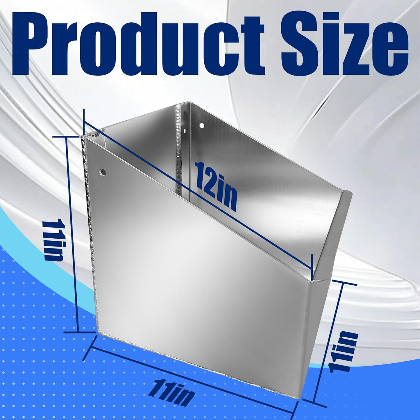 Aluminum Fuel Tank Rack Utility Jug Holder Storage Shelf Length 11" Suitable for Store Garages Enclosed Racing Trailers Work Areas Automotive Parts Silver