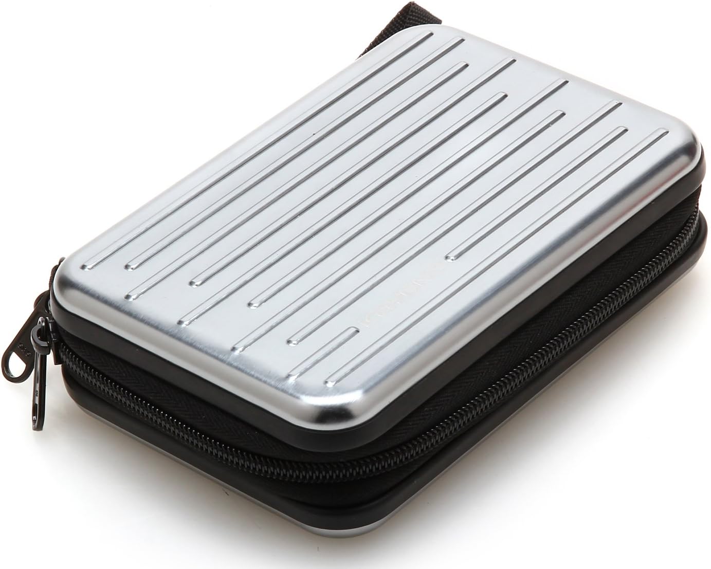 KAYOND Anti-Shock Silver Aluminium Carry Travel Protective Storage Case Bag for 2.5" Inch Portable External Hard Drive HDD USB 2.0/3.0 (Silvery White)