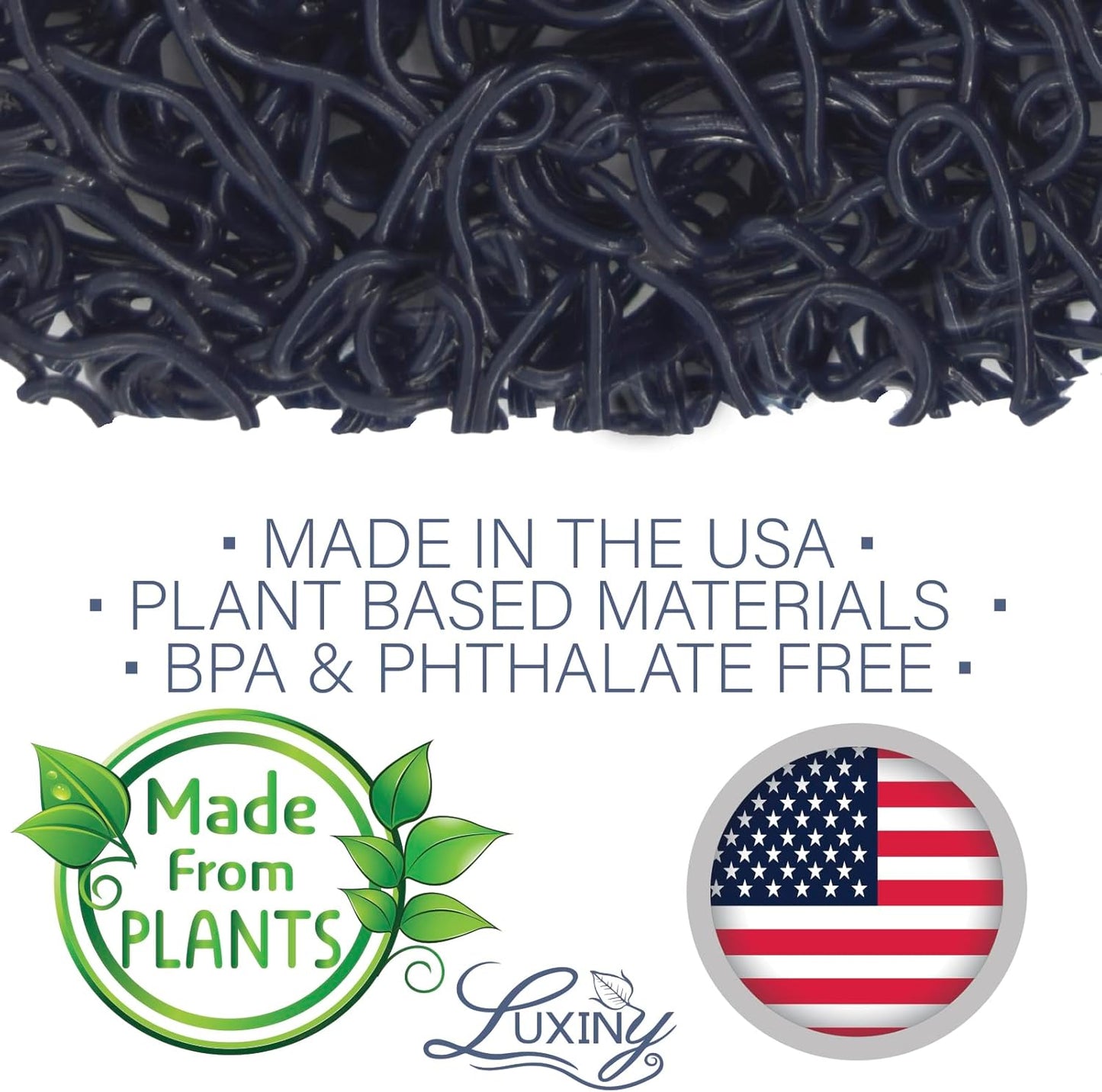 Soap Saver for bar soap, American Made by Luxiny, Lifts Soap in Soap Dishes & Shower Soap Holders -Handmade Soap Lasts Longer -Made from Plant Materials (Navy Blue)