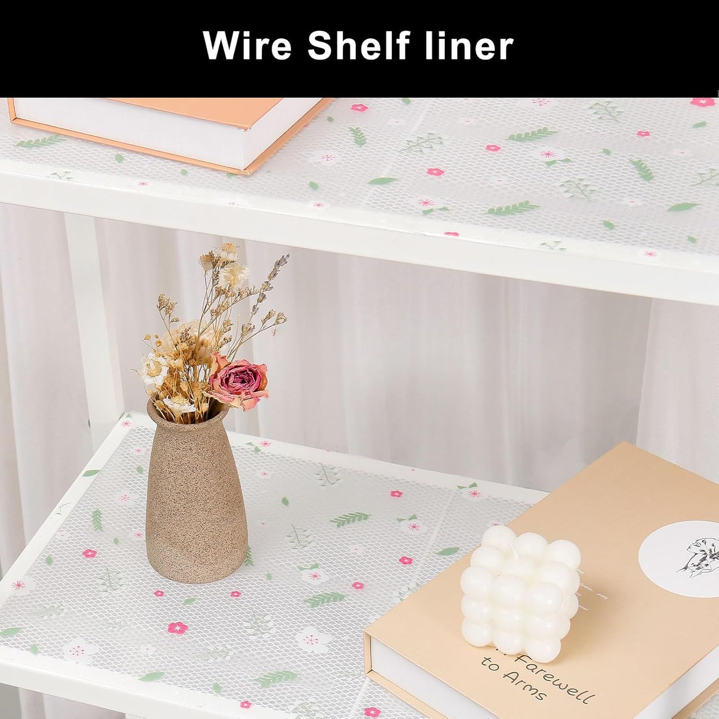 Cooyes Shelf Liner – Premium Non-Adhesive Cabinet & Drawer Liner for Kitchen – Waterproof Shelf Paper with Modern Pattern – Durable EVA Cabinet Mat – Easy to Cut (17.5" W x 78.7" L)