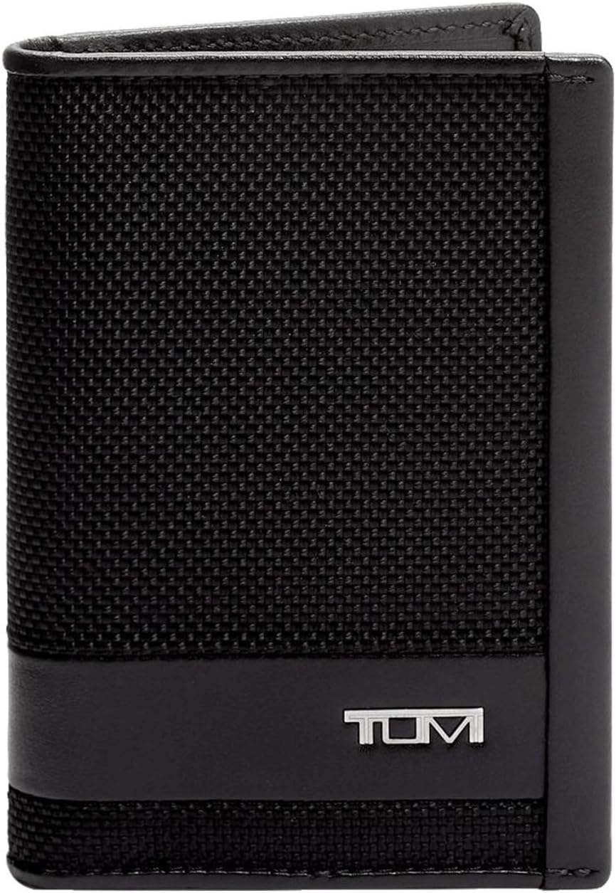 Tumi 01192274 ALPHA SLG Multi-Window Card Case Official Genuine Product, Black, One Size