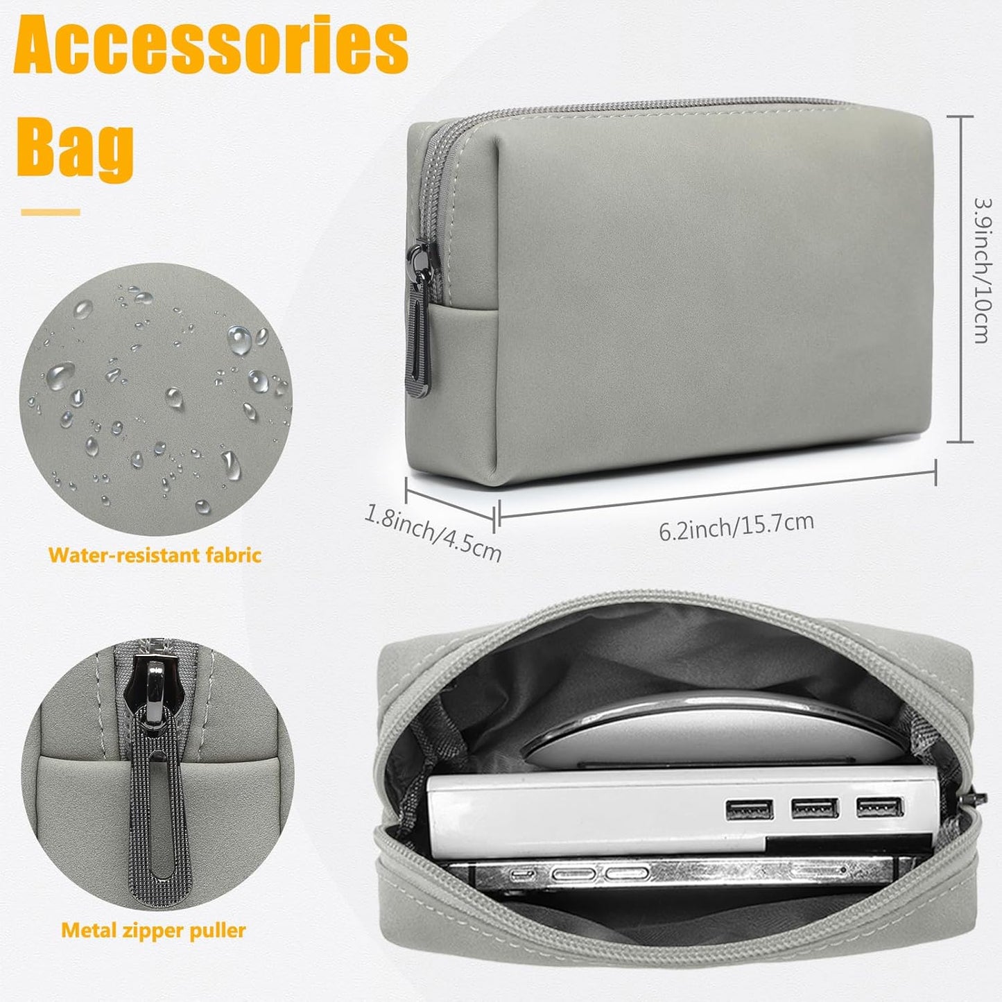 HYZUO 13.3-14 Inch Laptop Sleeve Case with Stand Feature for MacBook Pro 14 M5/M4/M3/M2/M1 2026-2021, MacBook Pro/Air 13.3, 13.5" 13.8" Surface Laptop, HP Spectre X360 13/14, Light Gray