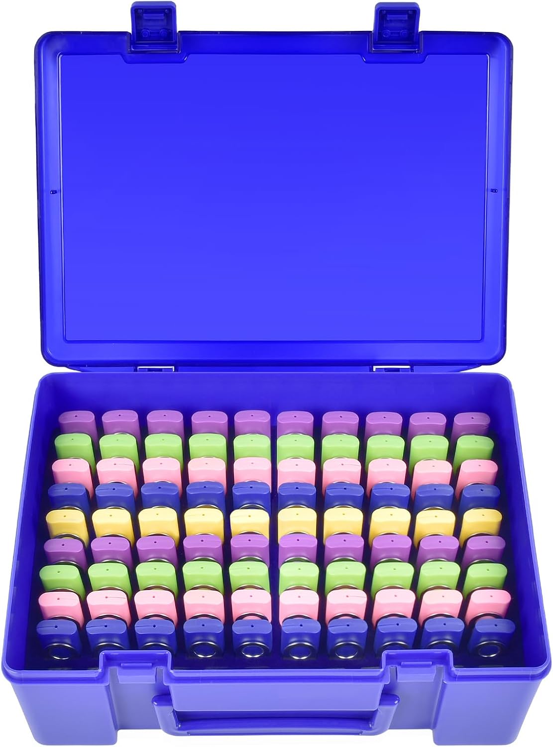 Flash Drive Case USB Memory Stick SD Card Storage Organizer- Holds 134pcs Thumb Drive Electronic Accessories Holder for Sandisk/for Samsung/for Inland/for PNY/for Netac (Blue)