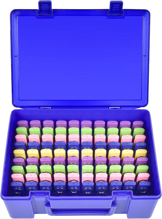 Flash Drive Case USB Memory Stick SD Card Storage Organizer- Holds 134pcs Thumb Drive Electronic Accessories Holder for Sandisk/for Samsung/for Inland/for PNY/for Netac (Blue)
