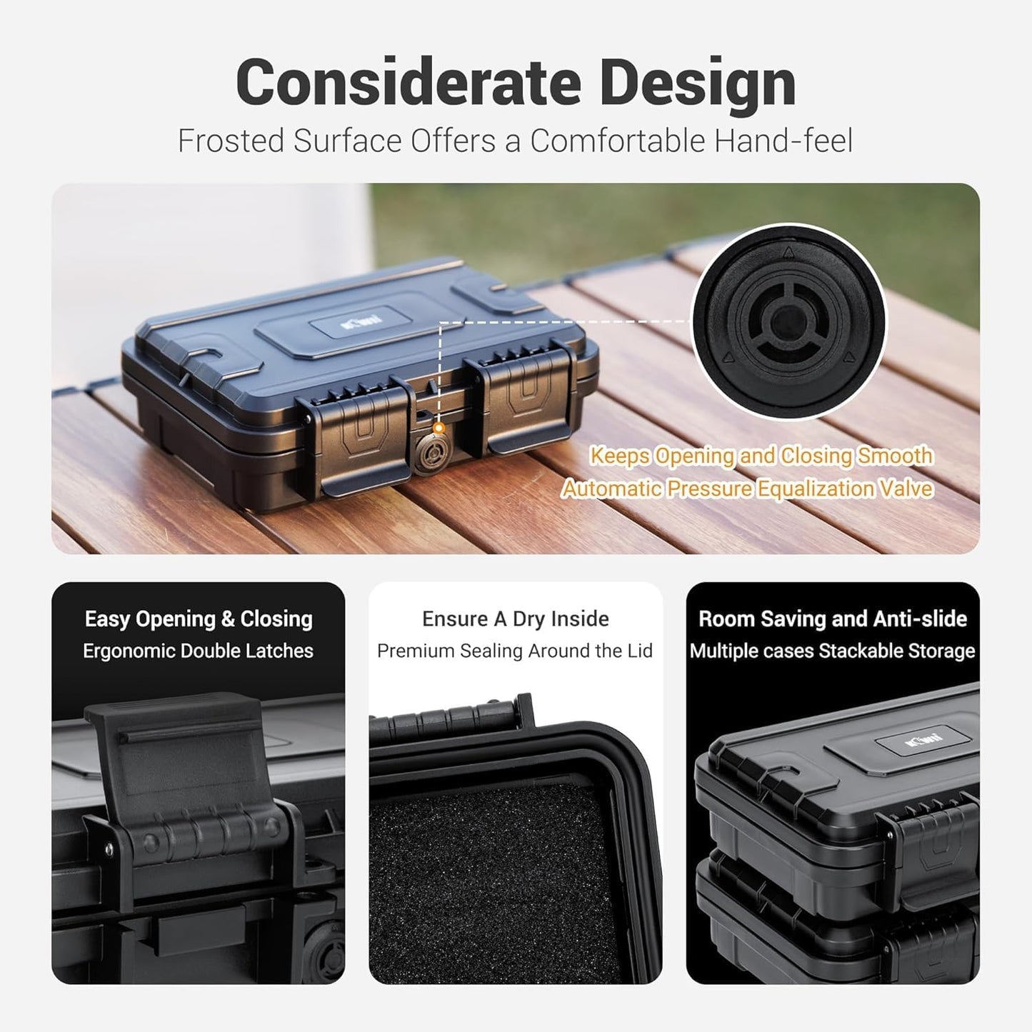 KIWIFOTOS 32 Slots Memory Card Case with Individual Case for 18 SD Card+ 14 CFexpress Type A Card Holder Storage Organizer IP67 Waterproof