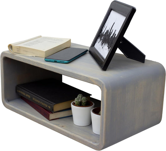 Floating Nightstand Wooden, Bedside Table, Nightstand Shelf, Handmade, Wall Mounted Bedside Shelf, Minimalist and Unique Style (Istanbul)