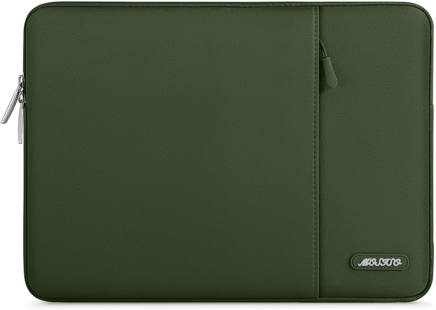 MOSISO Laptop Case 14 inch, 14 inch Laptop Sleeve Compatible with HP Lenovo Dell ASUS Acer, HP Stream, Dell Latitude, Lenovo IdeaPad, Polyester Vertical Computer Sleeve Bag with Pocket, Army Green