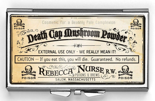 Death Cap Pill Box Compact Rectangle 7 Day Pill Box Pill Case