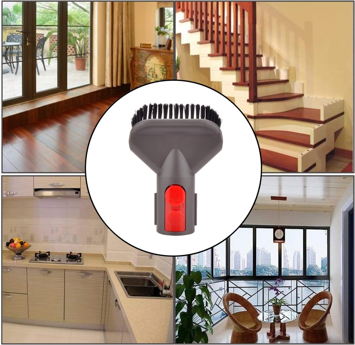 Stubborn Dirt Tool Attachments Compatible with Dyson Gen 5 Gen5 V15 V12 V11 V10 V8 V7 Vacuum Cleaner Hard Bristle Accessories Tool Replacement Parts