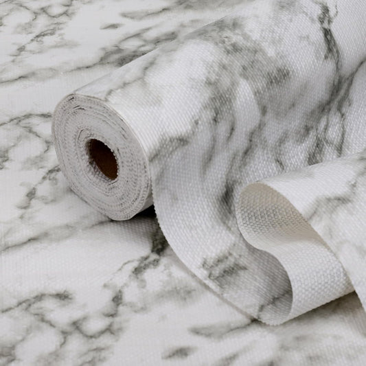 Drawer and Shelf Liner for Kitchen Cabinets, Non-Adhesive Strong Grip Thickened Cabinet Liners for Shelves, Non-Slip Mats Shelving Paper Protect Cupboard, Dresser, Pantry | Marble, 17.5" x 20FT