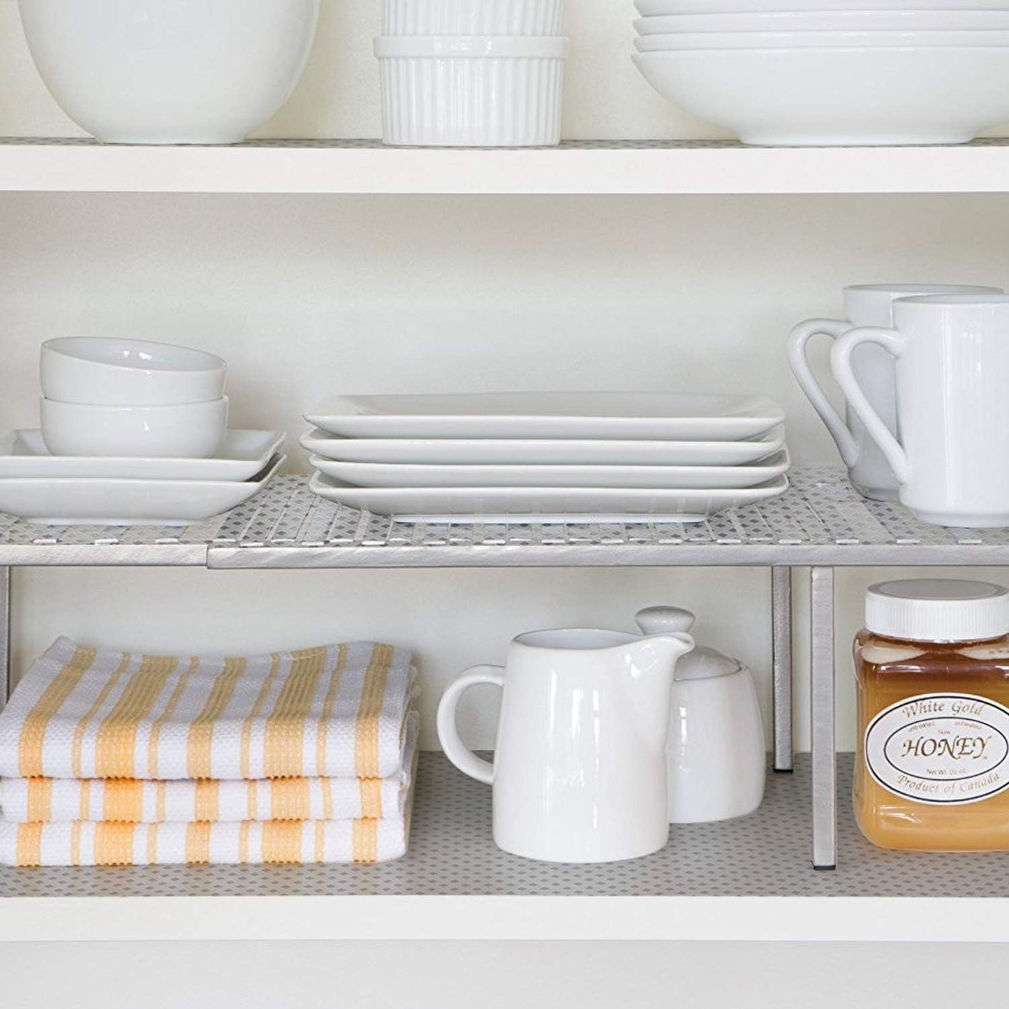 HooTown Refrigerator, Fridge, Freezer Shelf Liner and Drawer Mats 17.5 Inch Wide x 78.7 Inch Long, Non Slip EVA Plastic Washable Waterproof Pads for Kitchen Cabinet, Pantry Closet, Cupboard, Clear
