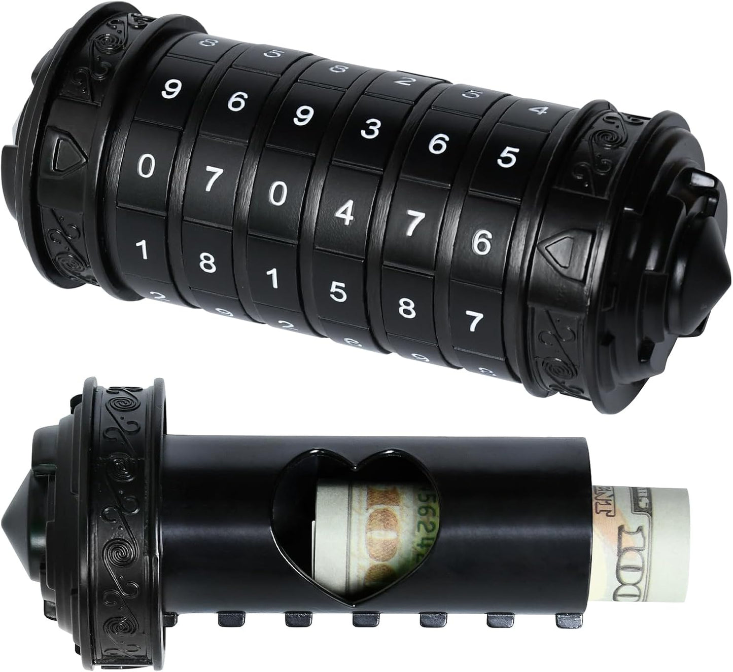 Da Vinci Code Numeric Cryptex Money Puzzle Box for Cash Gift, Jewelry Box with Hidden Compartment, Unique Puzzle Gift for Adults Brain Teaser Valentine’s Day Wedding & Anniversary Present