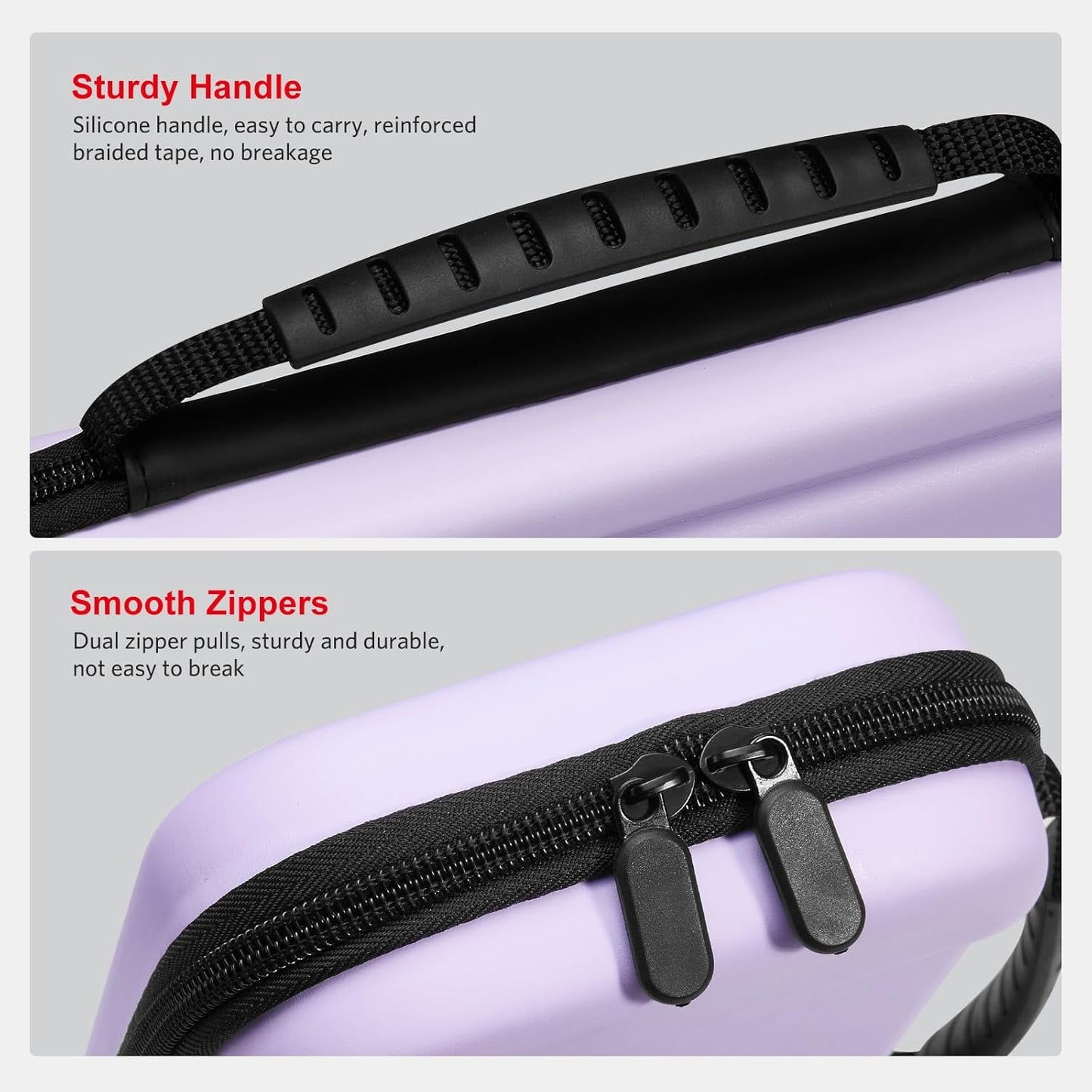 CoBak Large Capacity Carrying Case for Nintendo Switch 2 (2025) - 3 in 1 Accessories Bundle with 2 Screen Protectors, Thumb Grip Caps, 24 Game Cartridges, Hard Shell Portable Travel Pouch, Purple