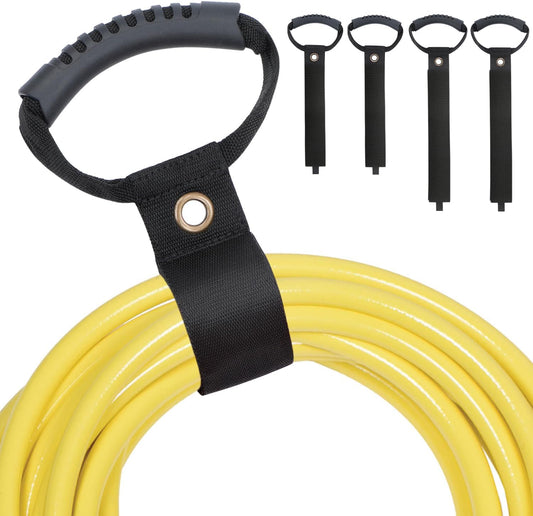 4 Pack Extension Cord Holder Organizer, 19 Inch & 24 Inch Adjustable Hook and Loop Cable Storage Straps with Handle for Garage Electrical Cords Cable Rope Hose Organizers and Storage