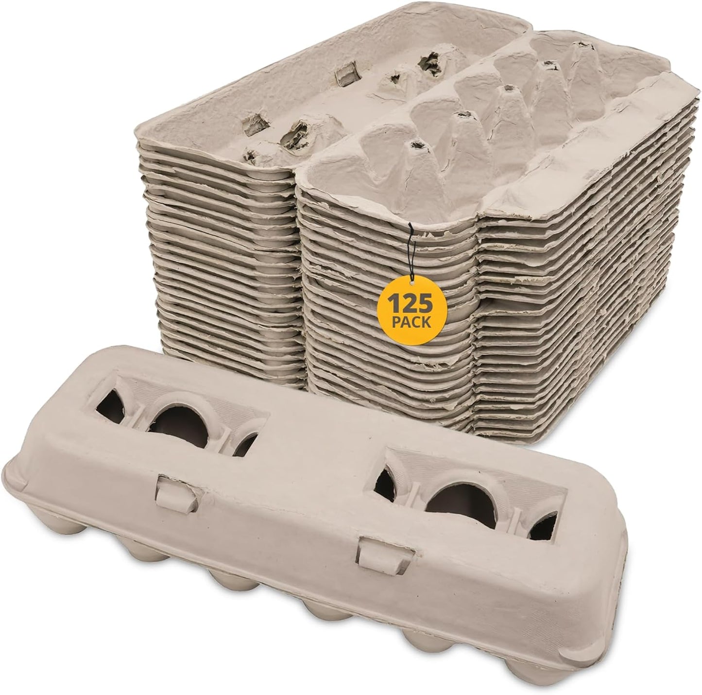 Stromberg's Jumbo Blank Egg Cartons, Bulk Pack for Jumbo Eggs, Perfect for Custom Branding, Safe & Secure Egg Storage, Convenient Stacking for Easy Transport and Storage, 200 Pack