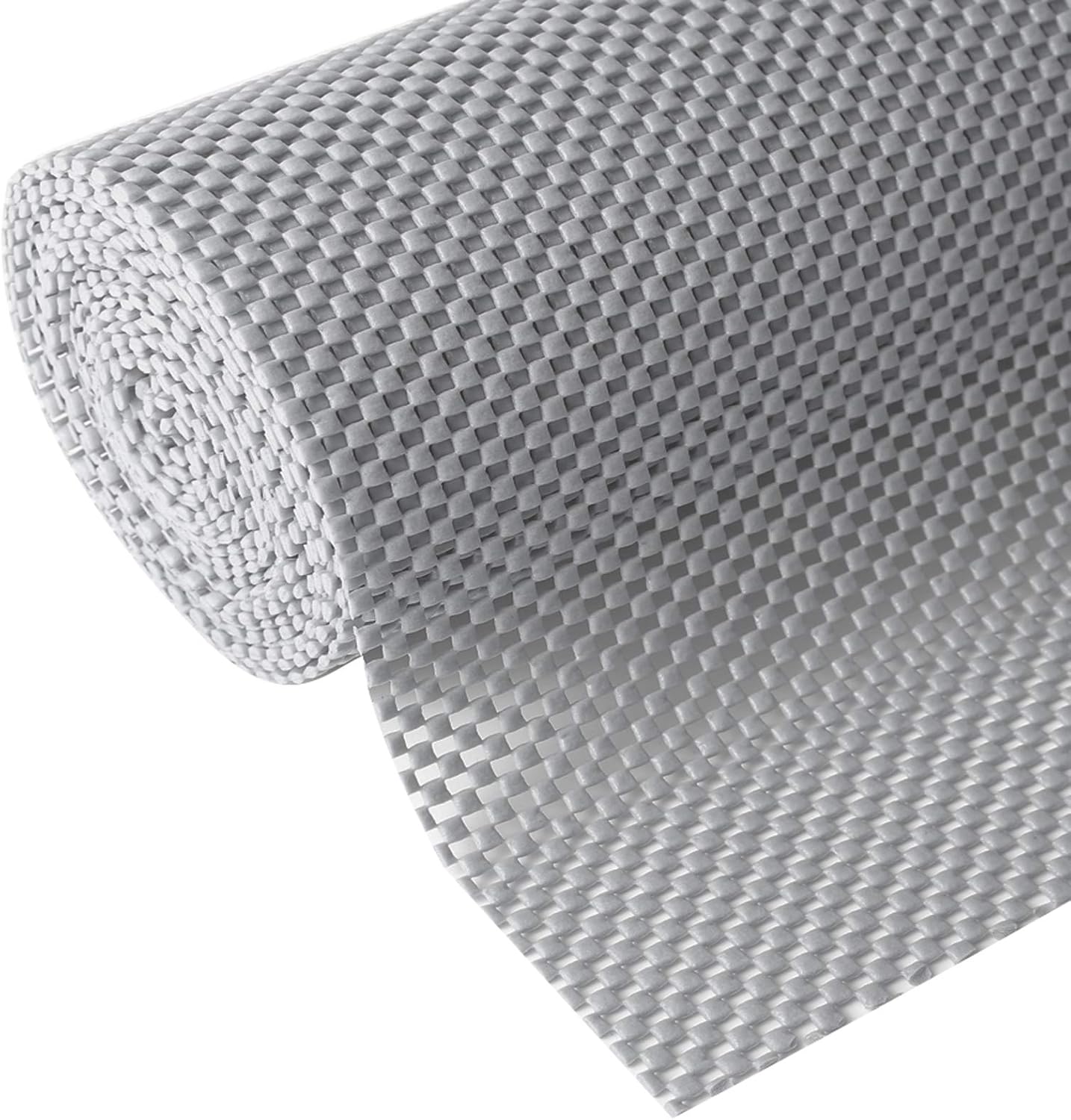 Shelf Drawer Liner Non-Adhesive with Non Slip Durable Strong Clean Size 17.7 Inches X 10 Feet Drawers, Shelves, Cabinets, Storage for Kitchen and Desks, Light Gray