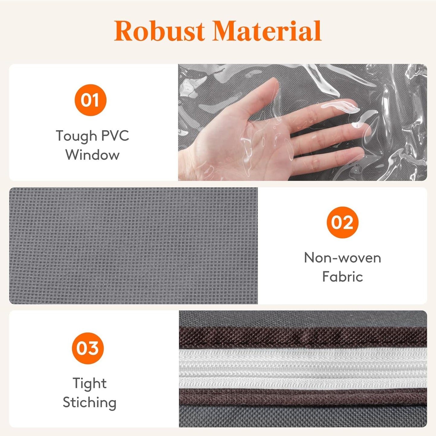 Lifewit 100L Extra Large Blanket Storage Bags, Foldable Comforter Storage with Reinforced Handles, Clothes Storage Containers for King Comforter, Bedding, Pillow, Sheet, Storage Bin with Lids 6 Pack