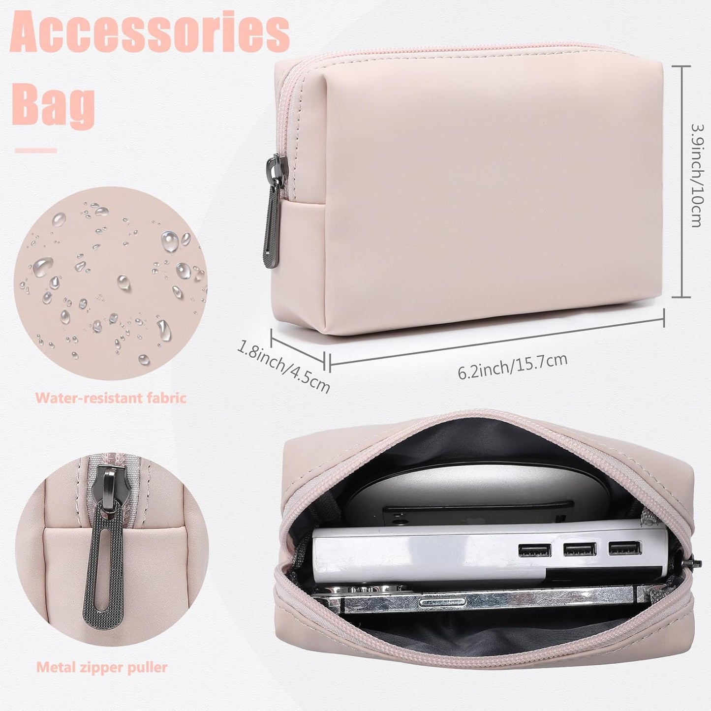 HYZUO 15-16 Inch Laptop Sleeve Case with Stand Feature for MacBook Pro 16 M4/M3/M2/M1 Pro/Max 2025-2019, XPS 15, MacBook Pro 15 2015-2012, Samsung Galaxy Book Flex/Pro 15, Apricot