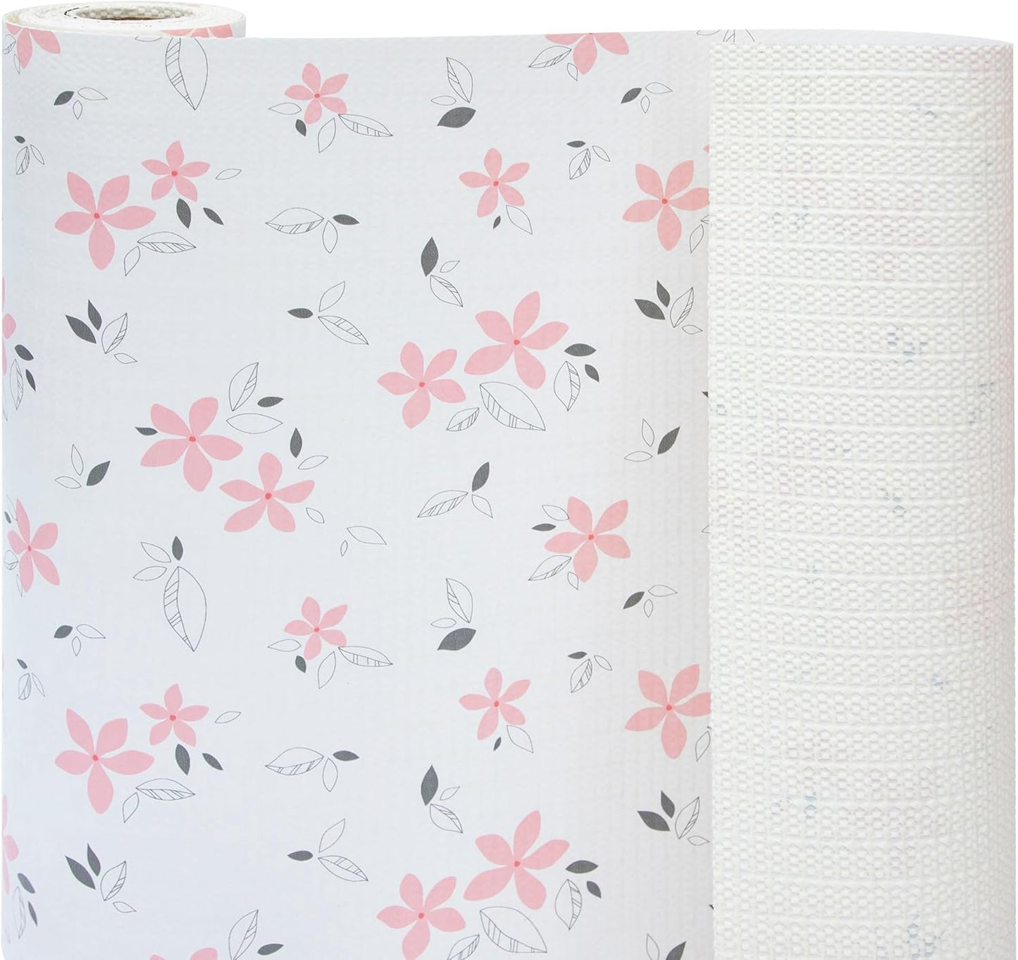 18" W x 96" L Floral Drawer and Shelf Liner for Cabinets, Non-Adhesive Strong Grip Non-Slip Flower Shelf Cabinet Kitchen Shelf Liners for Kitchen Cabinets