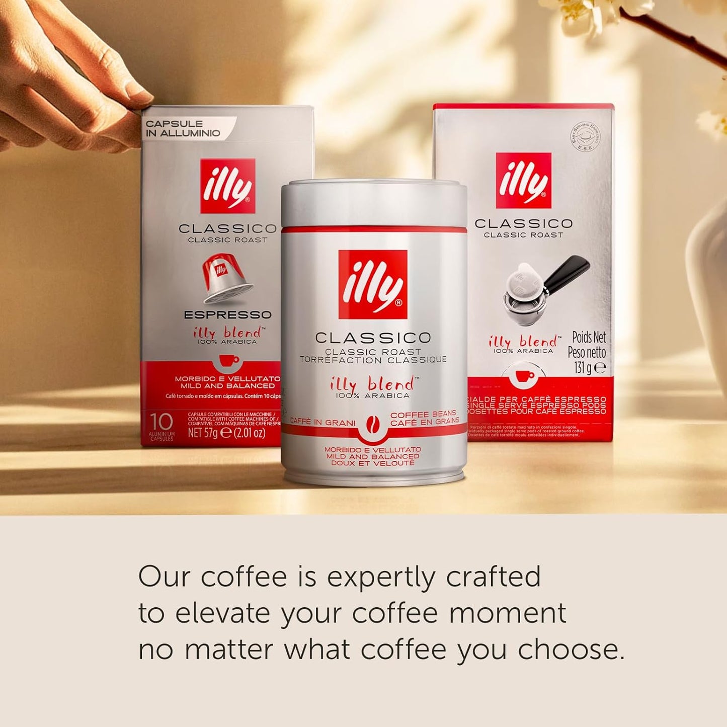 Illy Coffee K Cups - Pods For Keurig Machines – Classico Roast - Caramel, Orange Blossom & Jasmine - Mild, Flavorful & Balanced Flavor - No Preservatives – 20 Count