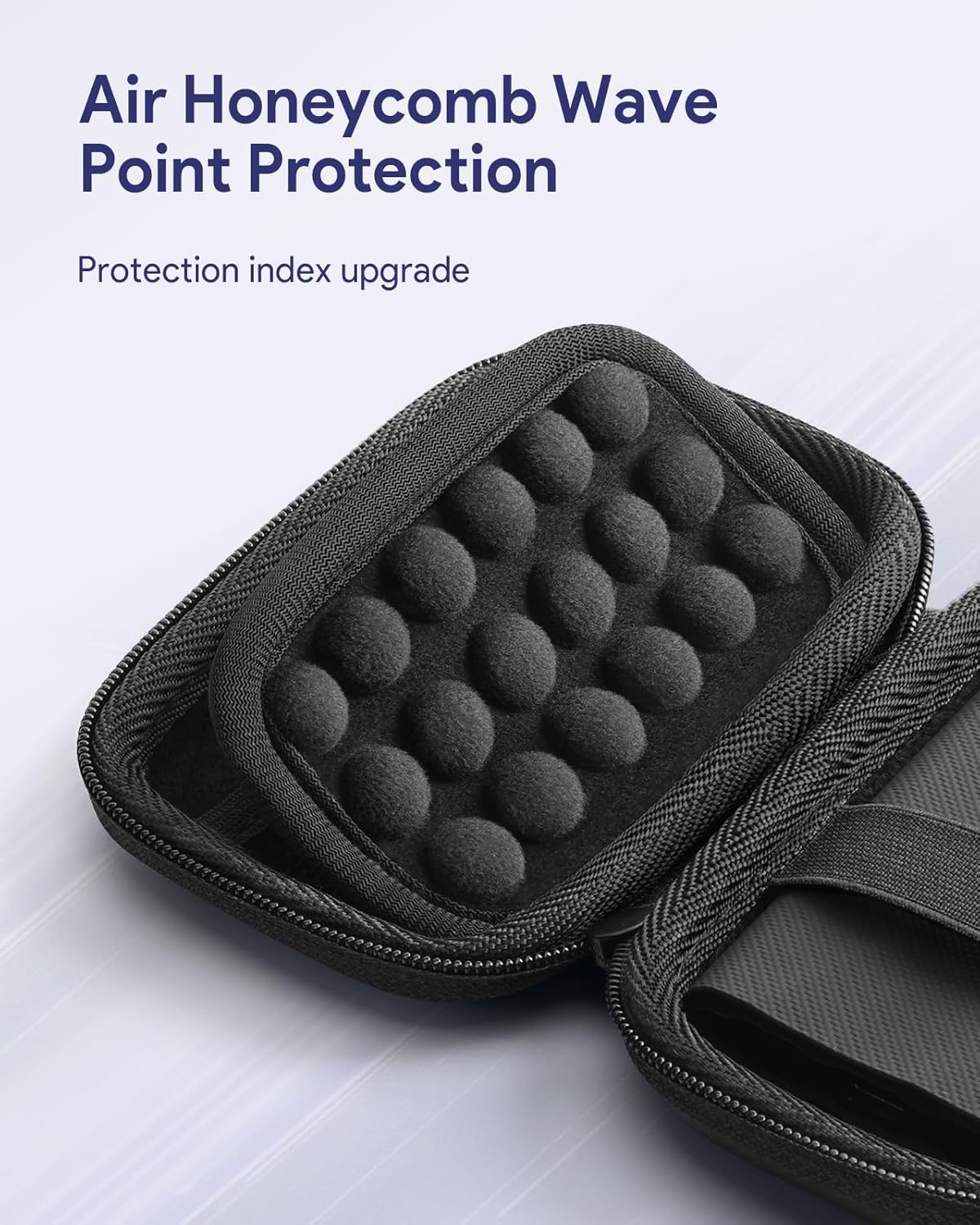 SSD Hard Case Compatible with Samsung T9/T7 Shield/T7 Portable SSD Drive USB 4TB,2TB,1TB, Portable Travel Carrying Storage Protective Cover Bag (Black)