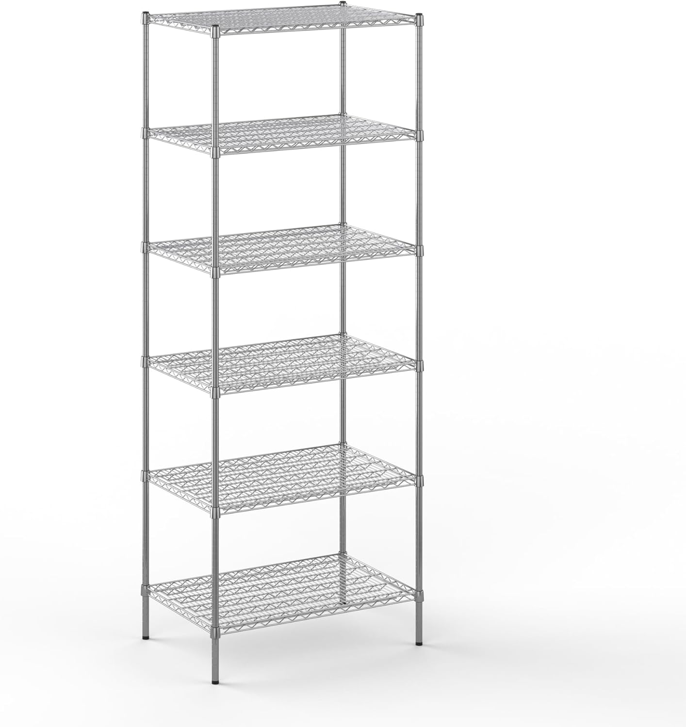 24" Deep x 36" Wide x 96" Height Wire Shelving Kit | 6-Tier | NSF Commercial Storage Rack Unit
