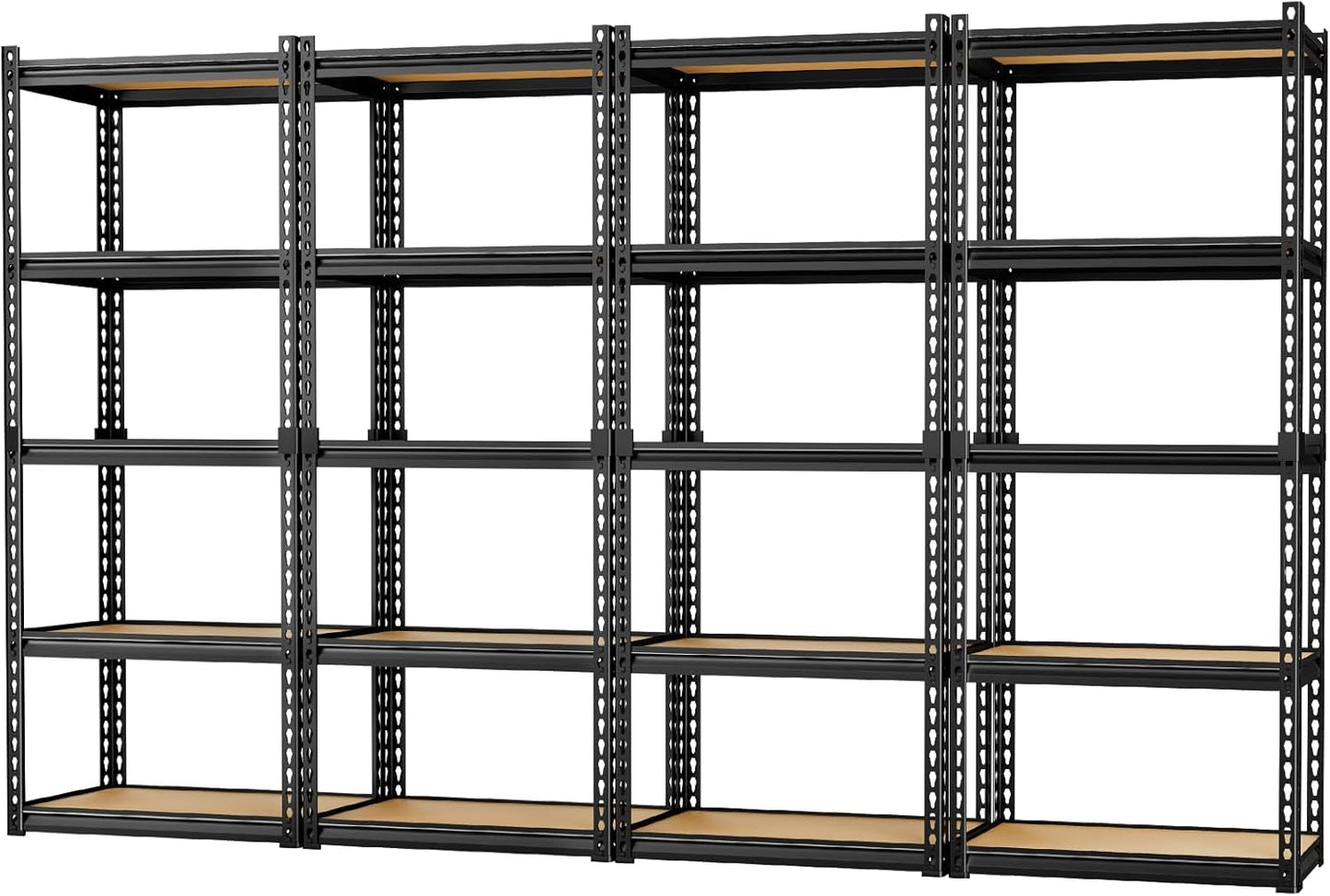 LEVELEVE 5-Tier Heavy Duty Storage Shelving Unit, 2020 lbs Capacity, Adjustable Metal Utility Shelf, 30" L x 12" W x 60" H for Garage, Kitchen, Pantry, Basement, Bathroom, Laundry,4 Pack