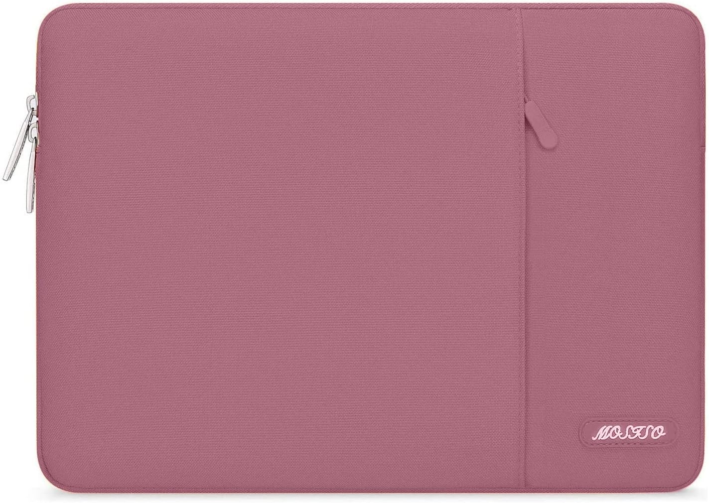MOSISO Laptop Case 14 inch, 14 inch Laptop Sleeve Compatible with HP Lenovo Dell ASUS Acer, HP Stream, Dell Latitude, Lenovo IdeaPad, Polyester Vertical Computer Sleeve Bag with Pocket, Dusty Rose