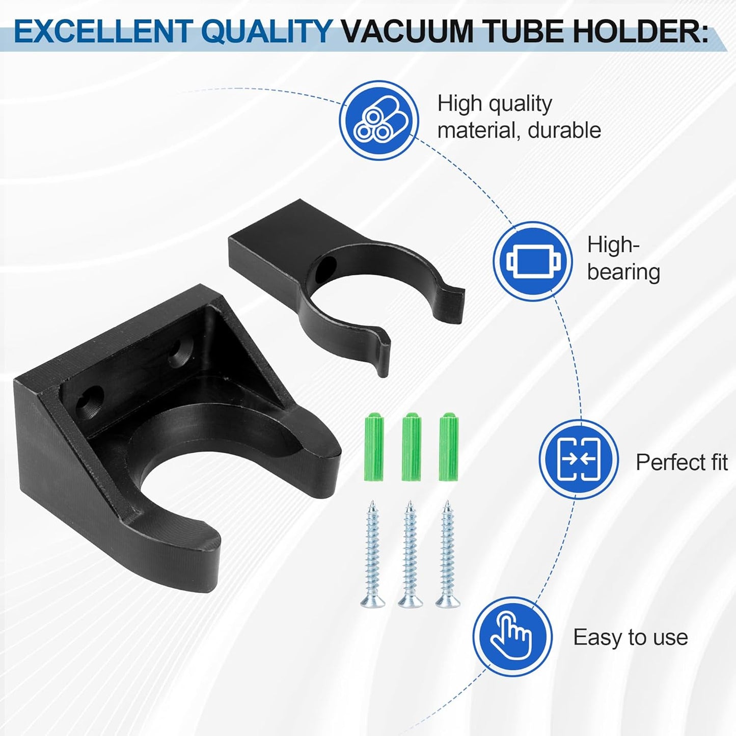 Vacuum Wall Mount Holder Bracket for Dyson Stick Wand Tube - Wall Mount Hook Hanger Compatible with Dyson Stick Vacuum Cleaner V15 V11 V10 V8 V7, Vacuum Attachments & Accessories for Dyson Stick