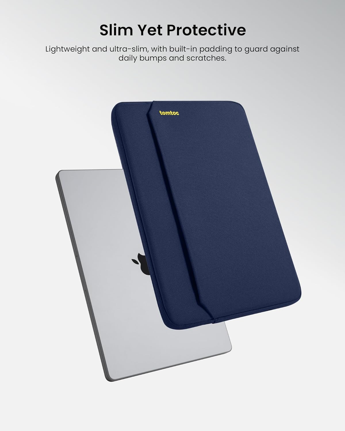 tomtoc Slim Laptop Sleeve for 14-inch MacBook Pro M5/M4/M3/M2/M1 Pro/Max 2025-2021, Water-Resistant Protective Case for 13.8 Inch Surface Laptop AI PC, Accessory Bag