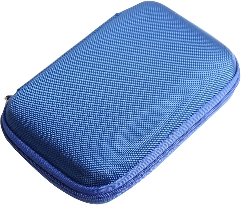 Hermitshell Hard Travel Case for Samsung T7 Shield 2TB / 1TB / 4TB, Portable SSD, USB 3.2 Gen2 External Solid State Drive (Blue, Case for 2 Hard Drives)