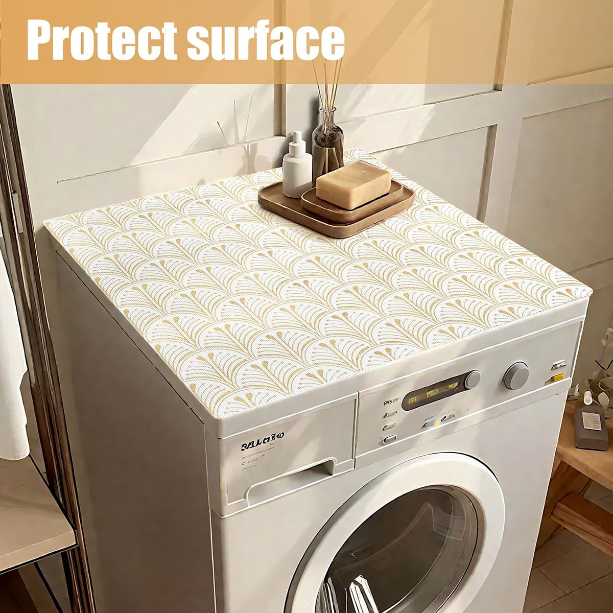 Drawer and Shelf Liner for Kitchen Cabinets, Non-Adhesive Shelf Liners Non-Slip Drawer Liners Gold Thick Strong Grip Kitchen Cabinet Liner Waterproof Washable Mats Protect 12IN × 10FT