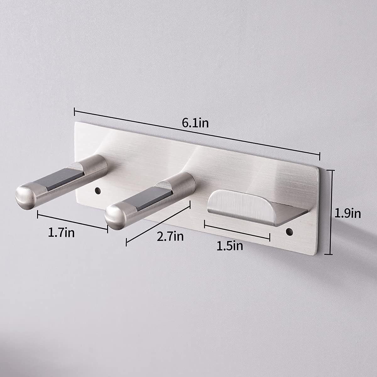 Hair Dryer Holder, SUS304 Adhesive Blow Dryer Holder Wall Mounted Compatible with Dyson Hair Dryer, Hair Dryer Organizer Dyson Hair Dryer Wall Mount