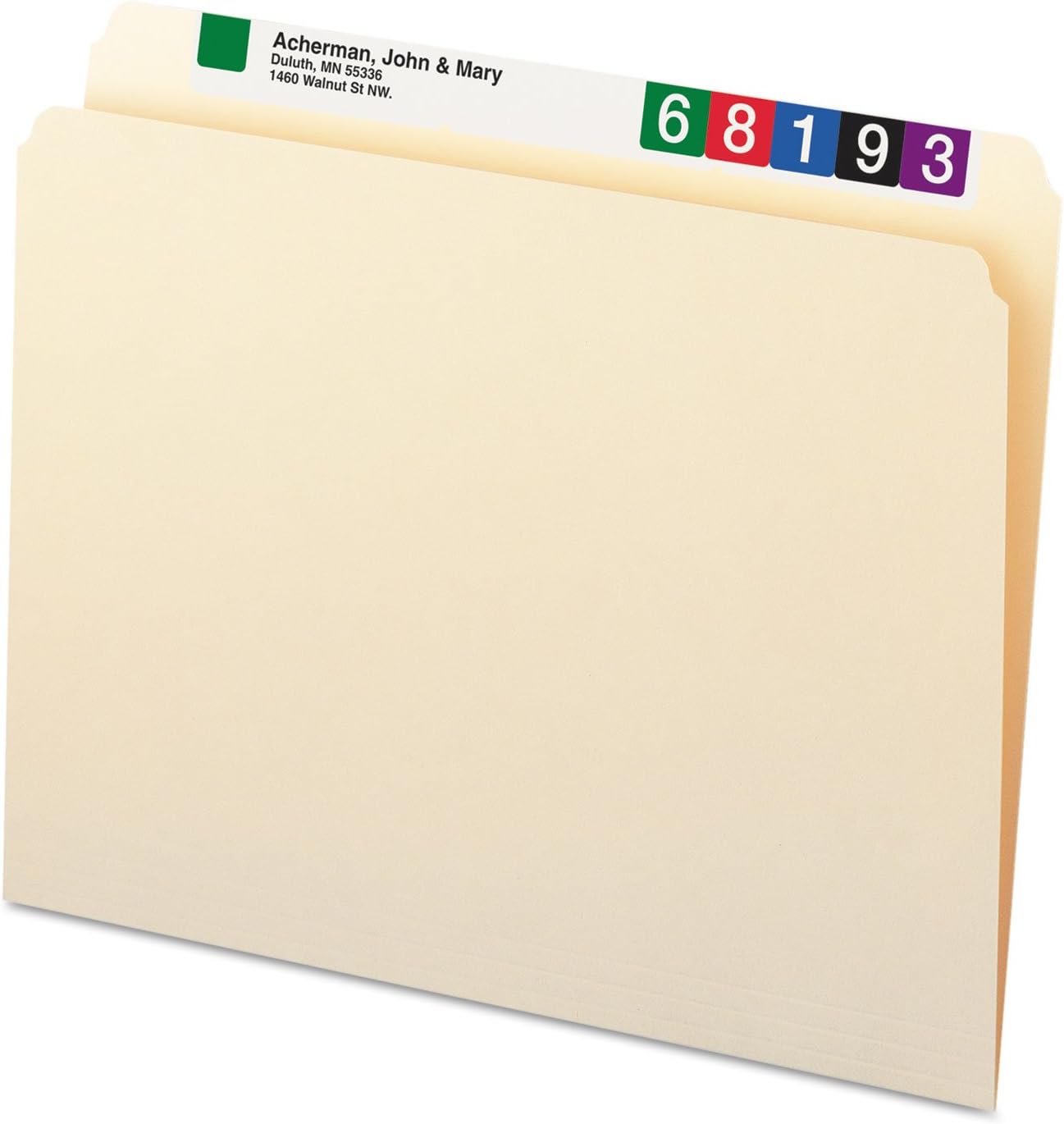 Smead File Folder, Straight-Cut Tab, Letter Size, Manila, 100 per Box (10300)