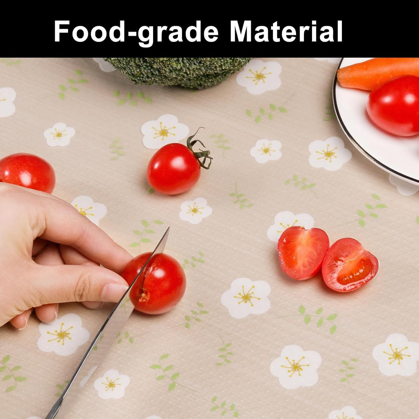 Cooyes Shelf Liner – Premium Non-Adhesive Cabinet & Drawer Liner for Kitchen – Waterproof Shelf Paper with Modern Pattern – Durable EVA Cabinet Mat – Easy to Cut （11.8" W x 360" L）