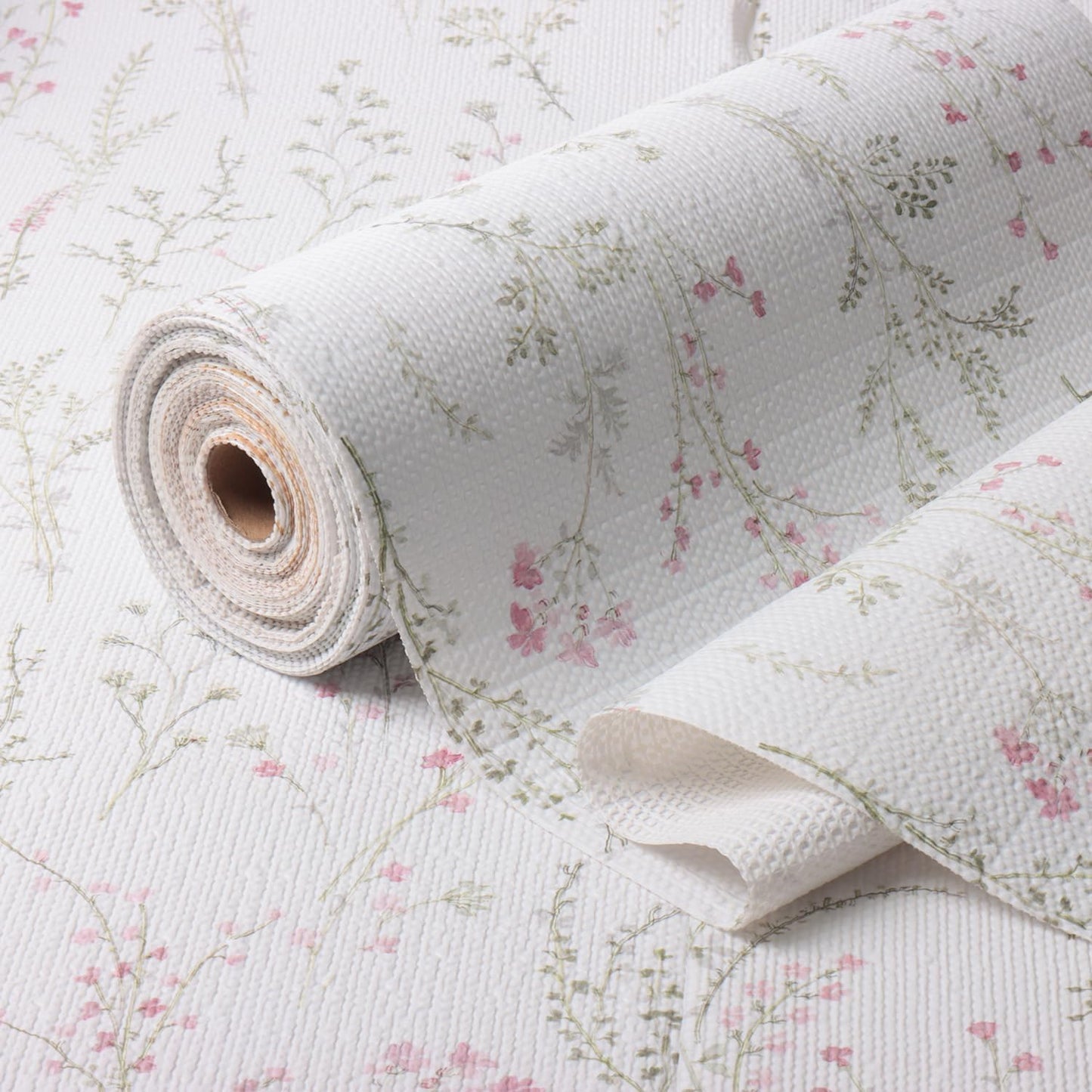 Floral Drawer and Shelf Liner for Cabinets, 12IN x 20FT Non-Adhesive and Strong Non-Slip Flower Shelf Cabinet Drawer Liners for Kitchen,Table,Bookshelves,Waterproof Cupboard Liners