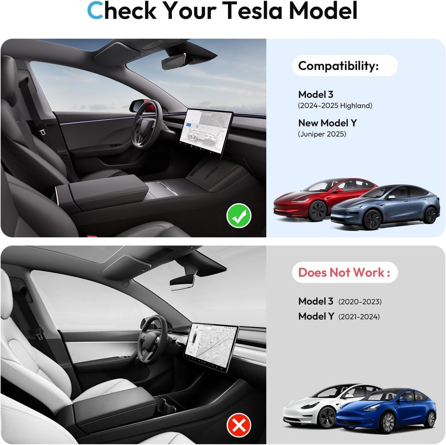 Center Console Organizer Tray for Tesla New Model Y Juniper Accessories 2025 2026(Material PC Superior), Cup Holder, Hidden Storage Box & Armrest Drawer Organizer (Model Y 25-26 （PC Material）)