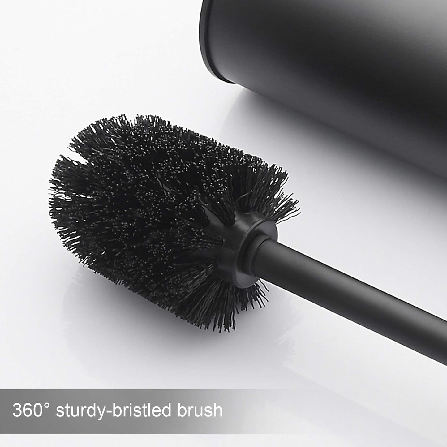 Toilet Brush and Holder,Stainless Steel Toilet Brushes for Bathroom with Holder 2pack