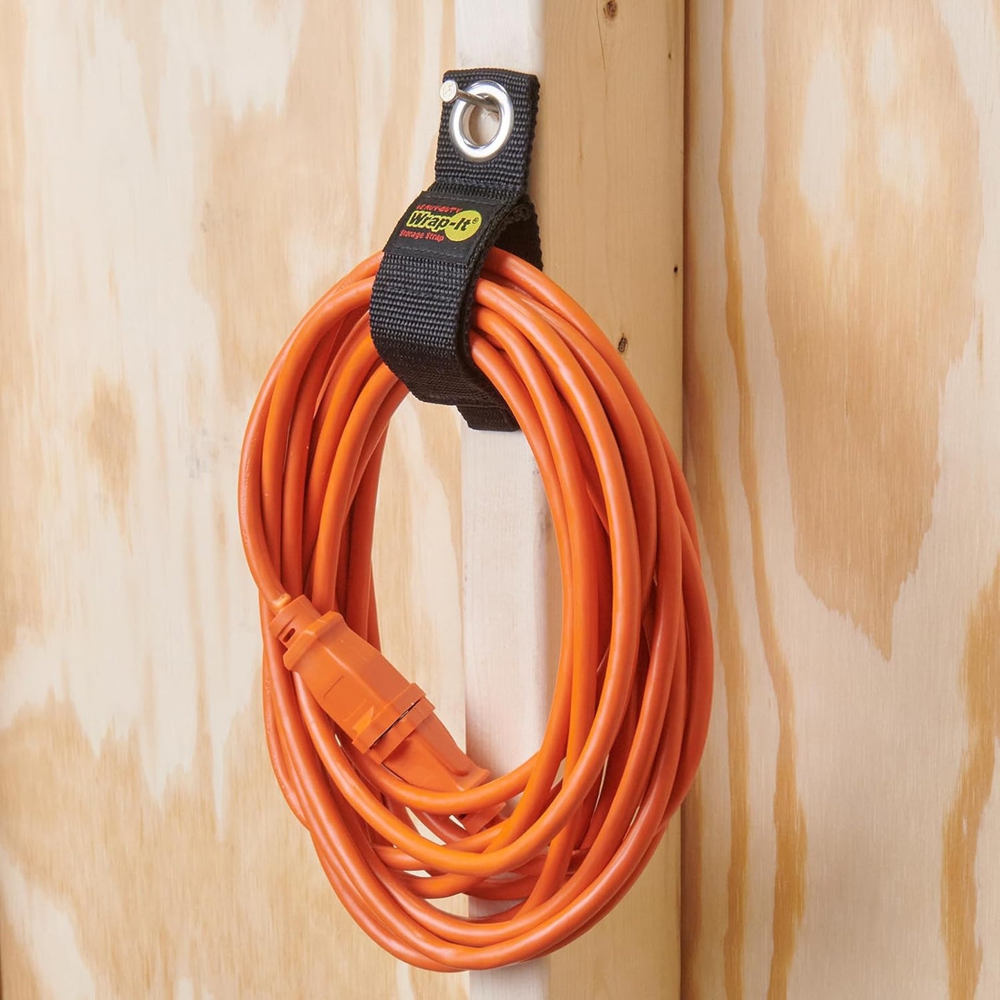 Heavy-Duty Wrap-It Storage Straps - 10" (6-Pack) Silver - Garage Organizer and Electric Cord Holder for Garage Essentials