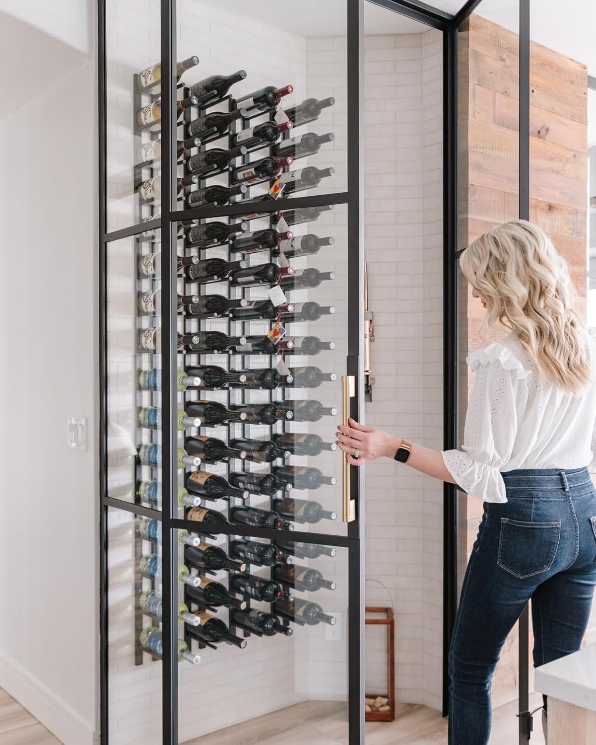 Ultra Wine Racks Cork Out Wall Mounted Wine Rack (2 Foot, Matte Black, Holds 6 Wine Bottles) - Modern & Minimalist Metal Wine Storage for Home Bar, Kitchen, Dining Room, Wine Cellar