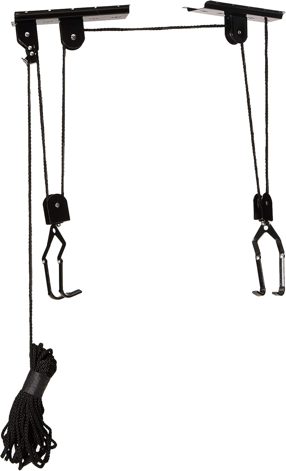 Bike Hanger - Overhead Hoist Pulley System with 100lb Capacity for Bicycles or Ladders - Secure Garage Ceiling Storage by Rad Sportz