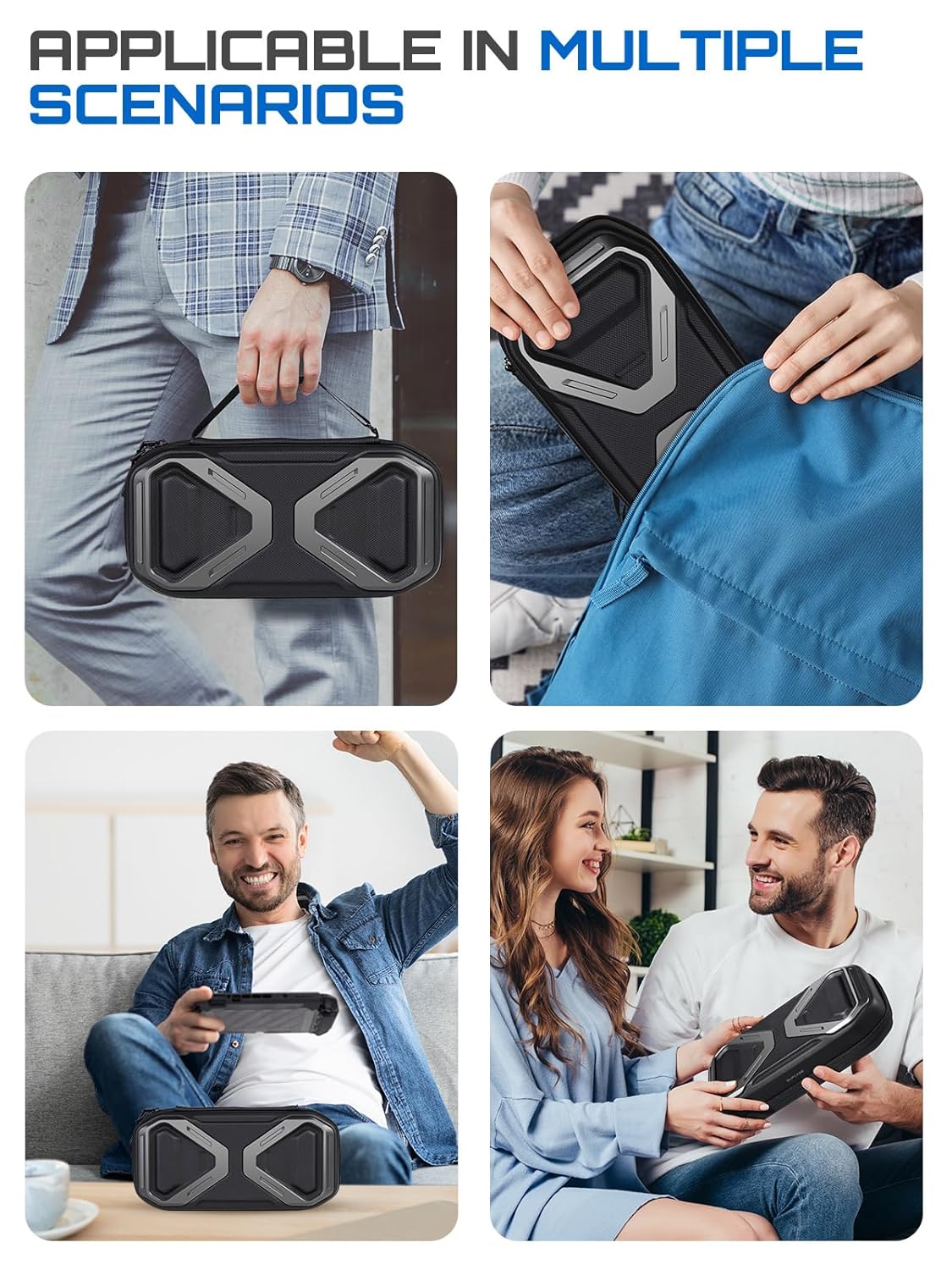 SUPCASE for Nintendo Switch 2 Carrying Case 2025, [12 Game Card Storage] [Military-Grade Protection] Spacious Portable Hard Shell Travel Bag for Nintendo Switch 2 Console & Accessories, Black
