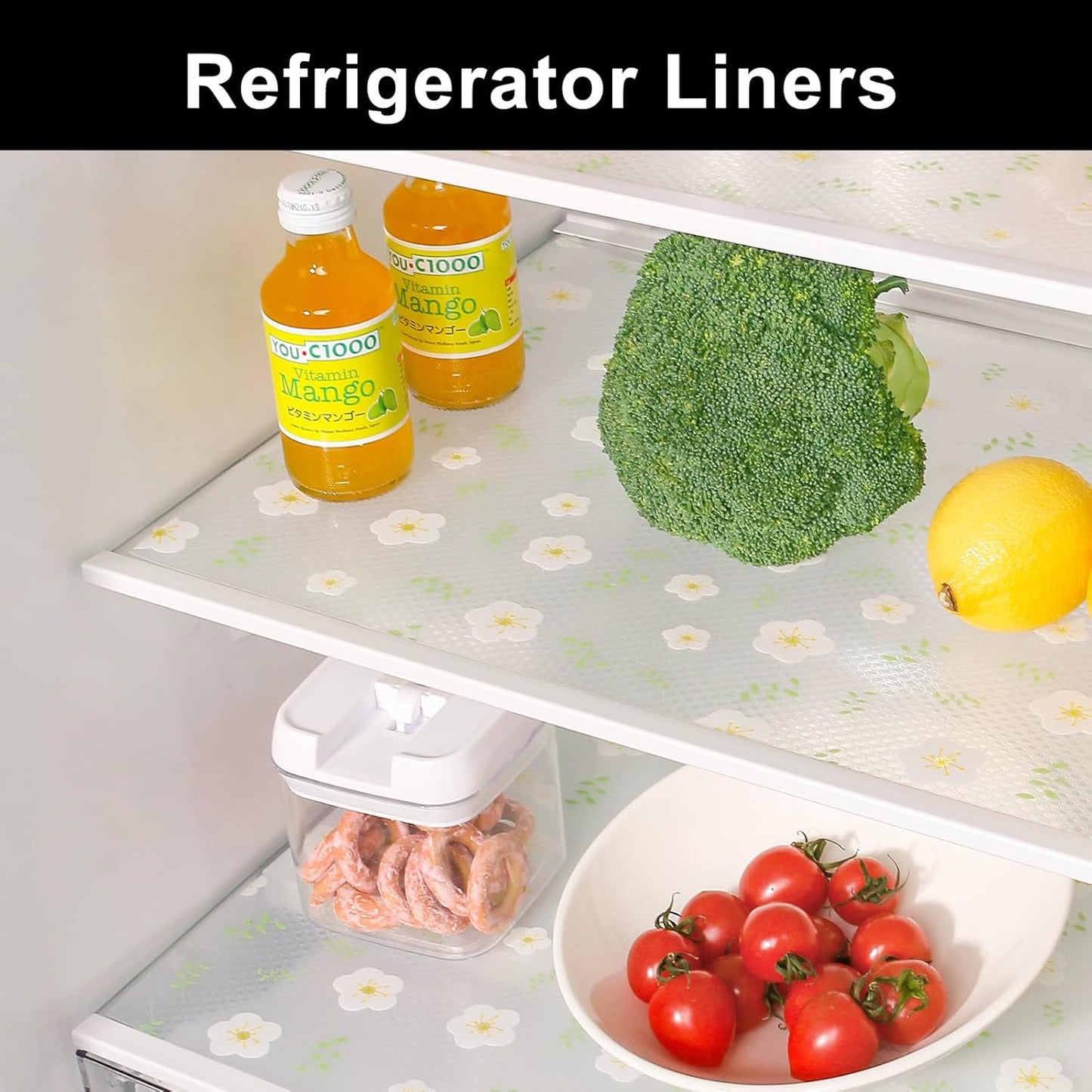 Cooyes Shelf Liner – Premium Non-Adhesive Cabinet & Drawer Liner for Kitchen – Waterproof Shelf Paper with Modern Pattern – Durable EVA Cabinet Mat – Easy to Cut （17.5" W x 197" L）