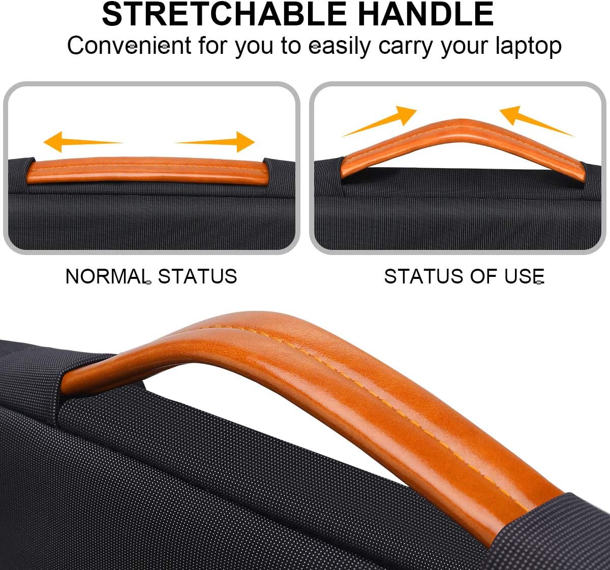 Lacdo 360° Protective Laptop Sleeve Case for 14 inch New MacBook Pro M5/M4/M3/M2/M1 Chips Pro Max A3434 A3112 A3401 A3185 A2918 A2992 2025-2021 | 13.8" Surface Laptop 7th Copilot+PC Computer Bag,Black