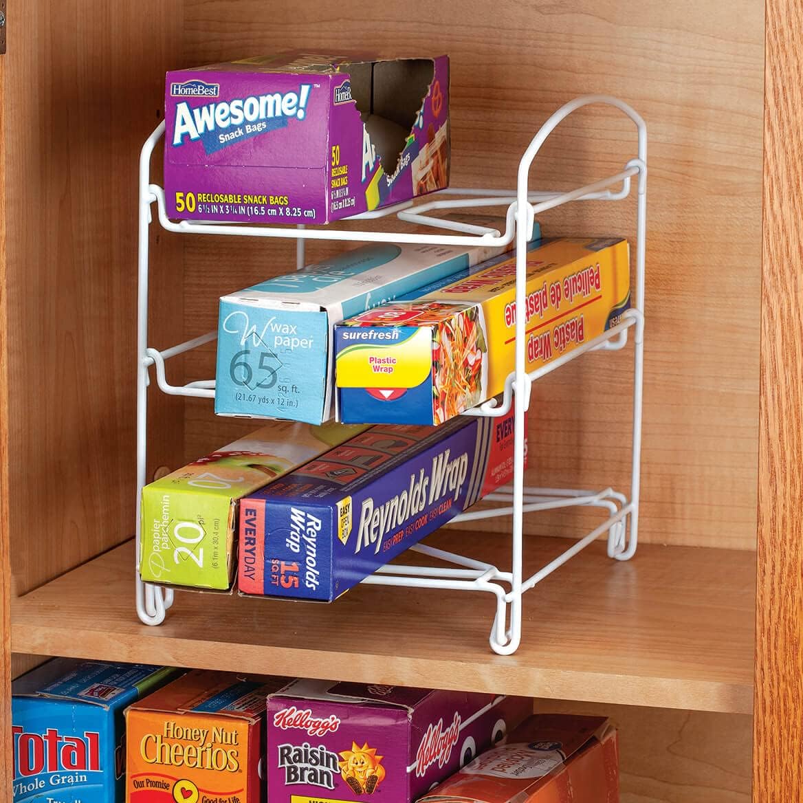 Fox Valley Traders Kitchen Wrap and Bag Organizer by Chef's Pride