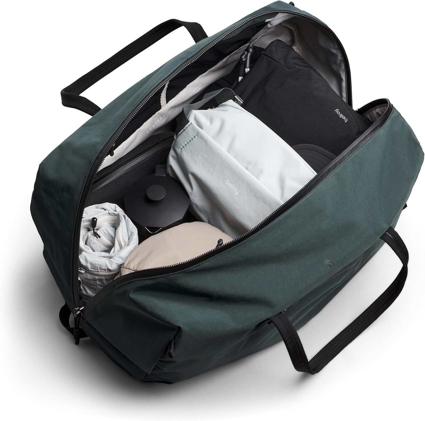 Bellroy Venture Ready Duffel 55L (large-format travel bag with streamlined organization and rugged materials) - DeepOcean