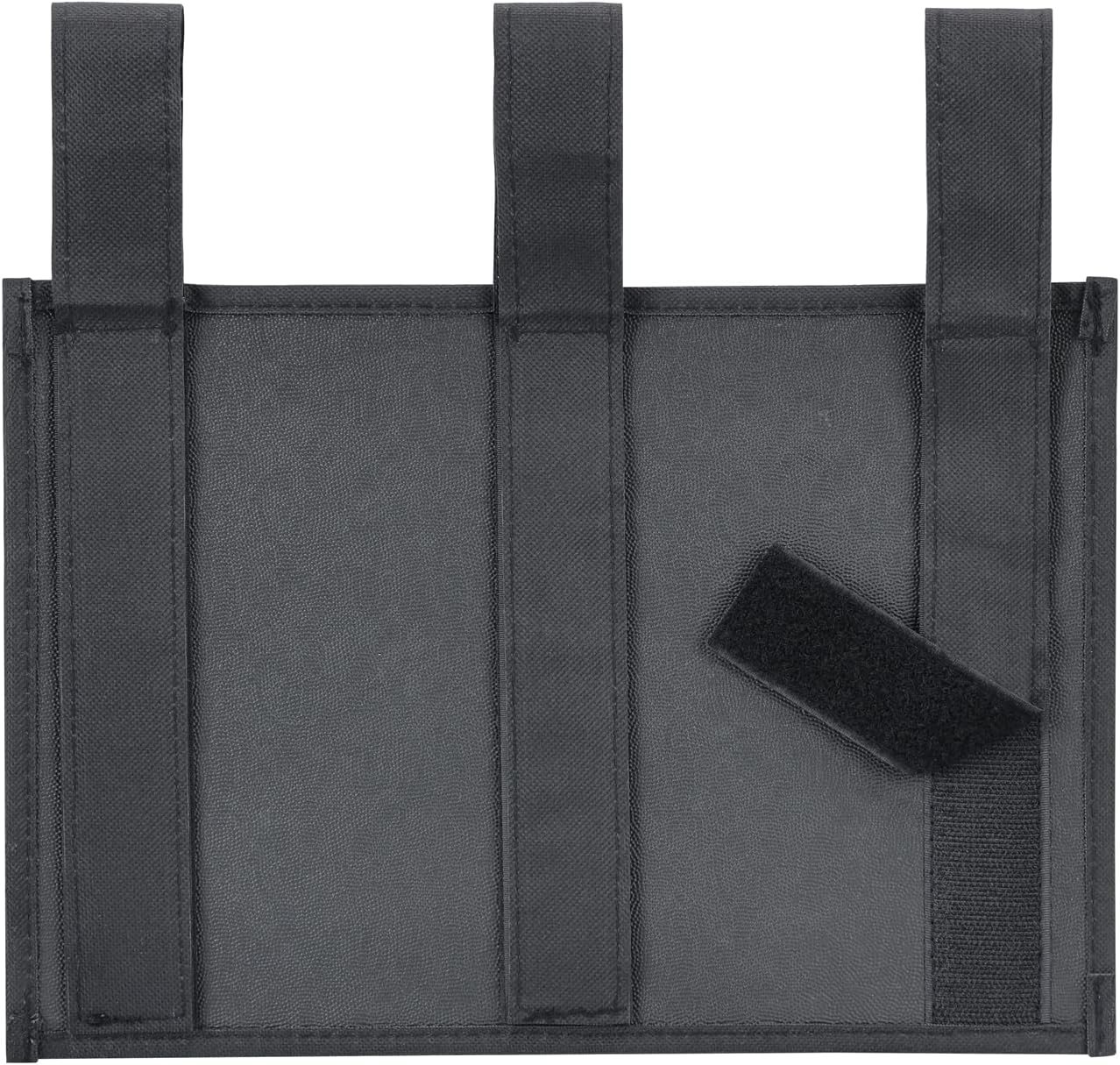 Hanging Bedside Caddy, Bedside Storage Organizer for Magazine, Phone, Remote control (4 Pockets-Black)