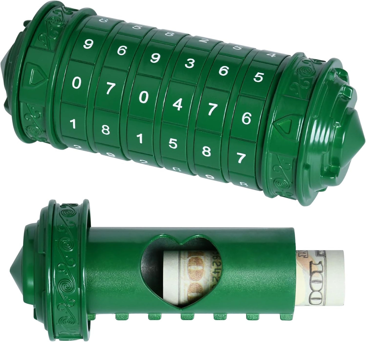 Da Vinci Code Numeric Cryptex Money Puzzle Box for Cash Gift, Jewelry Box with Hidden Compartment, Unique Puzzle Gift for Adults Brain Teaser Valentine’s Day Wedding & Anniversary Present