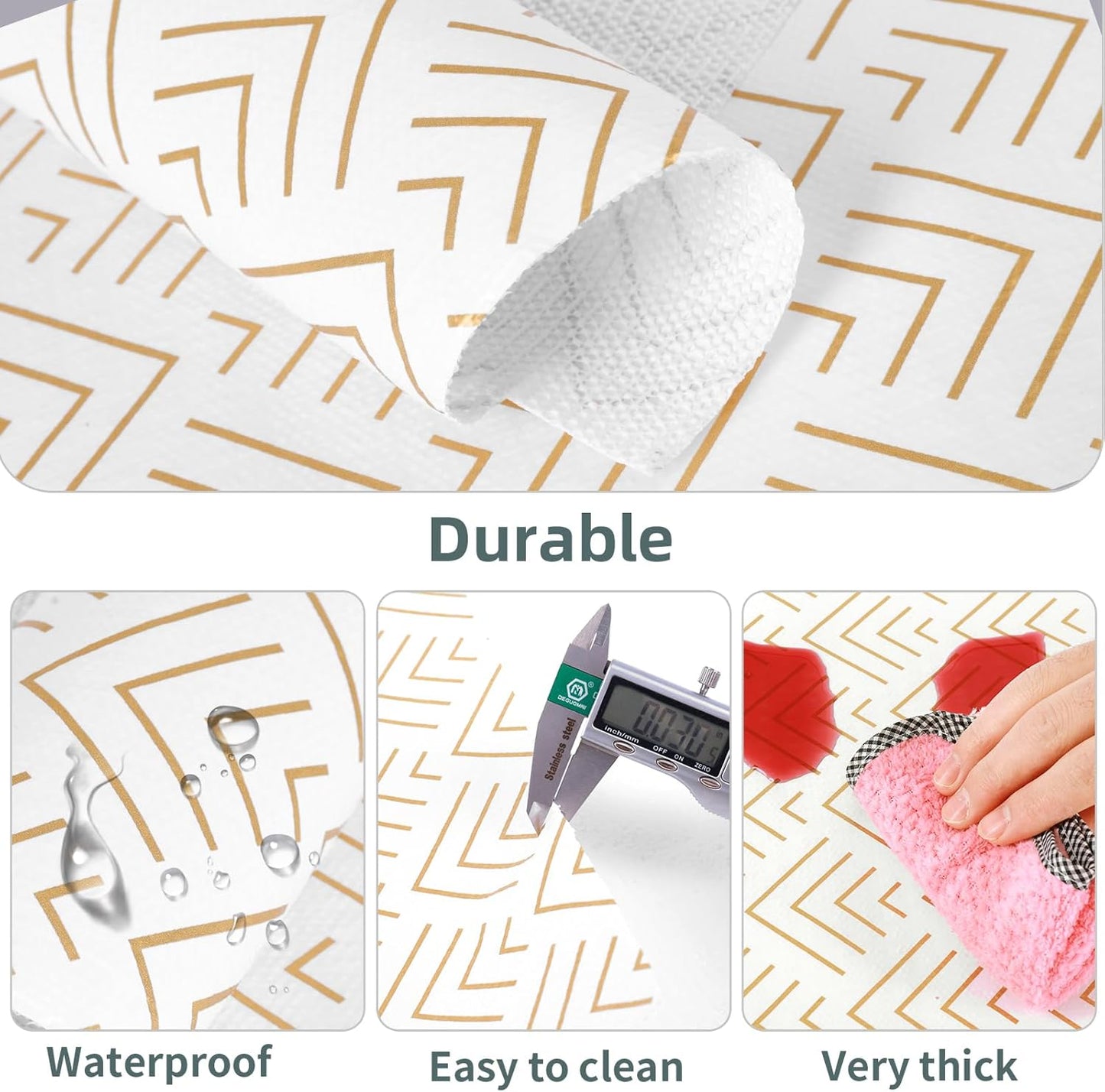 Shelf Liner for Kitchen Cabinets Non Adhesive Drawer Liner Gold Arrow Non-Slip Thickened Shelf Liner Paper Strong Easy to Clean for Tool Box Refrigerator with Knife and Tape Measure 12 inche x 10 feet